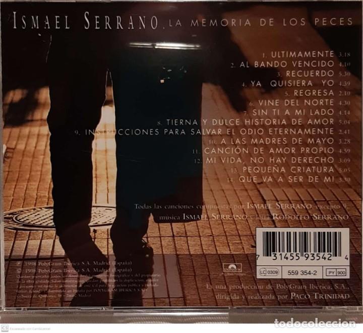 CDs de m&uacute;sica: Ismael Serrano &lrm;&ndash; La Memoria De Los Peces - Foto 3