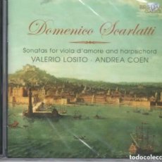 CDs de Música: SCARLATTI: SONATAS PARA VIOLA D'AMORE & CLAVE VALERIO LOSITO, ANDREA COEN NUEVO PRECINTADO. Lote 322995788