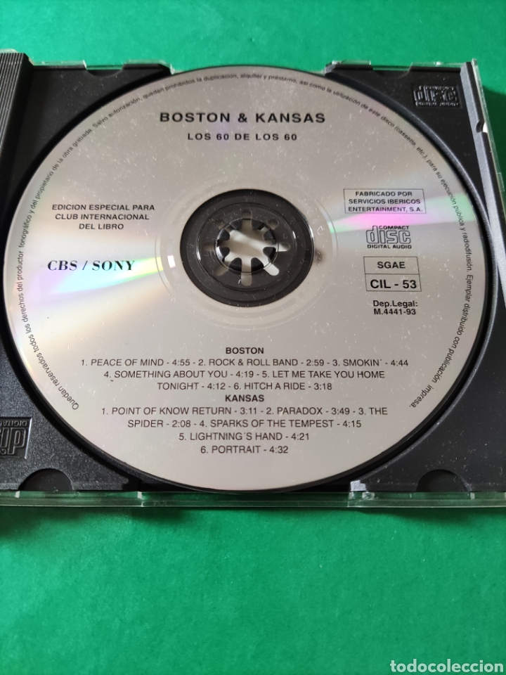 CDs de m&uacute;sica: CD Boston & Kansas. Los 60. Una Gran d&eacute;cada - Foto 2