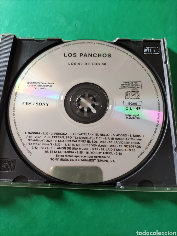CDs de m&uacute;sica: CD LOS PANCHOS. Los 60. Una Gran d&eacute;cada - Foto 2