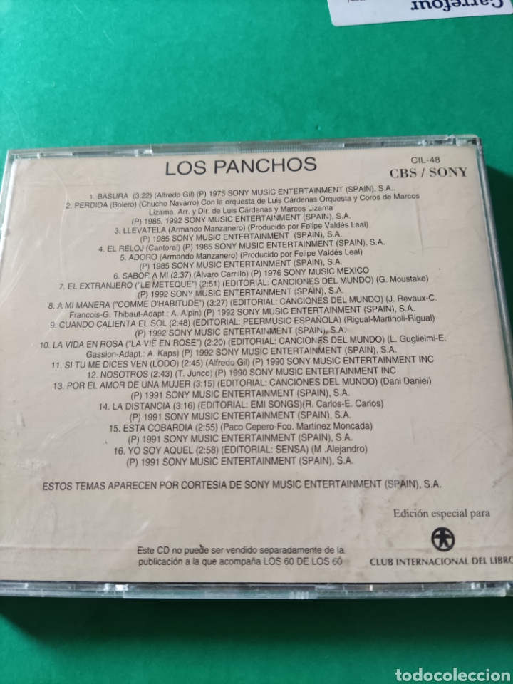 CDs de m&uacute;sica: CD LOS PANCHOS. Los 60. Una Gran d&eacute;cada - Foto 3