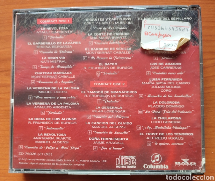 CDs de m&uacute;sica: Los 24 grandes &eacute;xitos de zarzuela - Foto 2