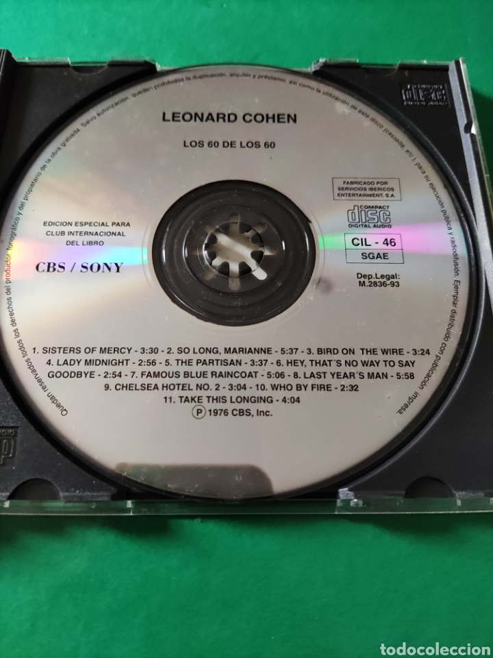 CDs de m&uacute;sica: CD Leonard Cohen. Los 60.Una gran d&eacute;cada para recordar. - Foto 3