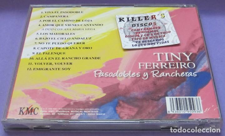 CDs de m&uacute;sica: Tiny Ferreiro - Pasodobles y Rancheras - CD - Foto 2