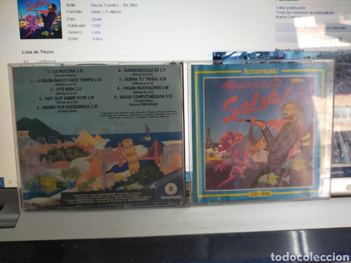 CDs de m&uacute;sica: Alfredo de la fe CD salsa! Espa&ntilde;a 1990 - Foto 1