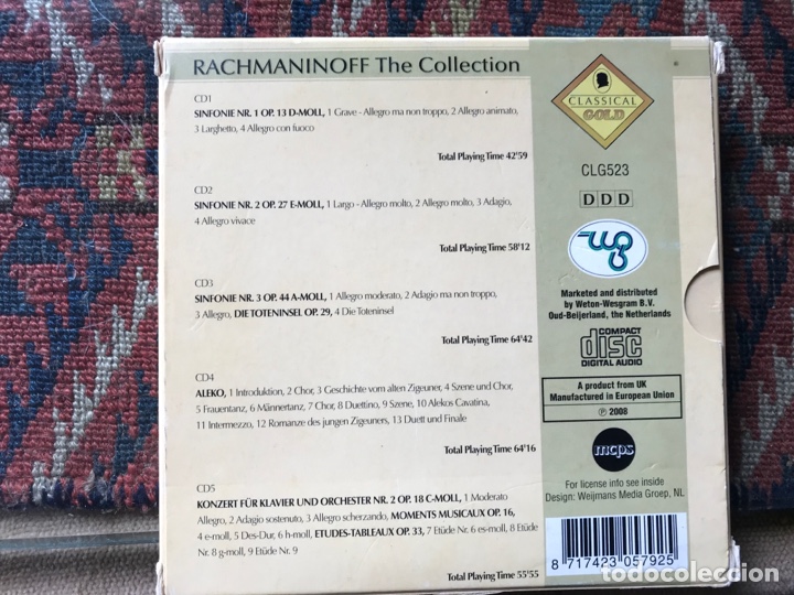 CDs de m&uacute;sica: Rachmaninoff. The Collection - Foto 2