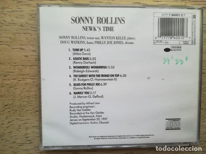 CDs de m&uacute;sica: Sonny Rollins. Newk&acute;s time. CD - Foto 2