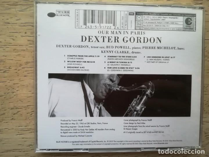CDs de m&uacute;sica: Dexter Gordon. Our man in Paris. CD Blue note - Foto 2