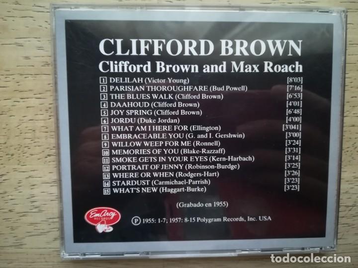 CDs de m&uacute;sica: Clifford Brown. Clifford and Max Roach. CD - Foto 2