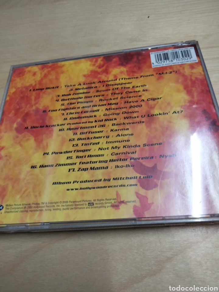 CDs de m&uacute;sica: Mission imposible 2 bso - Foto 2