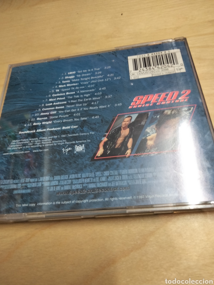 CDs de m&uacute;sica: Speed 2 bso - Foto 2