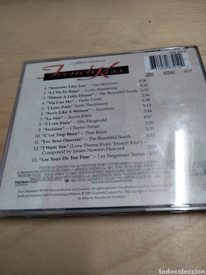 CDs de m&uacute;sica: French kiss bso - Foto 2