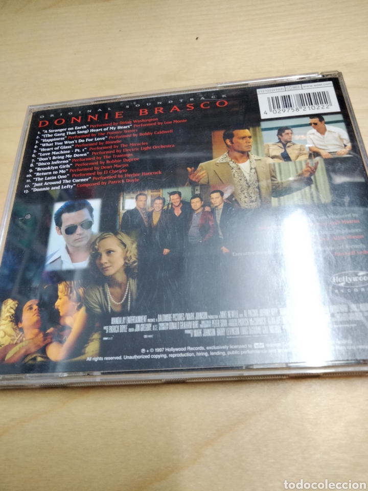 CDs de m&uacute;sica: Donnie brasco bso - Foto 2