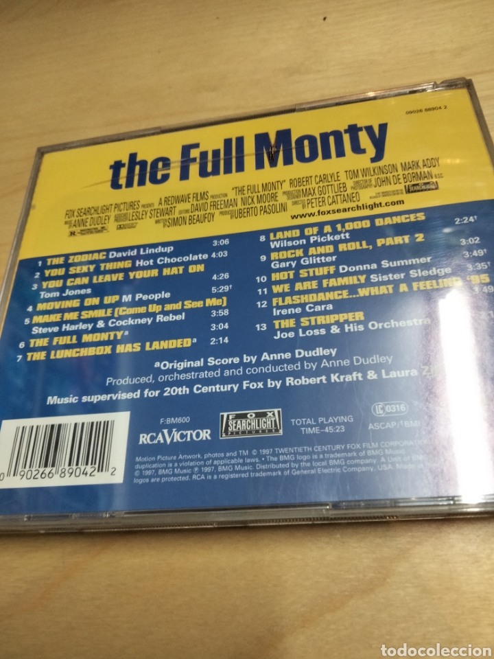 CDs de m&uacute;sica: The full Monty bso - Foto 2
