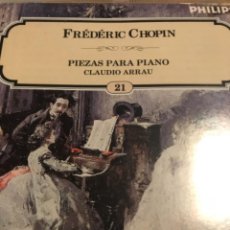 CDs de Música: CD. FRÉDÉRIC CHOPIN. PIEZAS PARA PIANO. CLAUDIO ARRAU. SALVAT 21. Lote 323435628