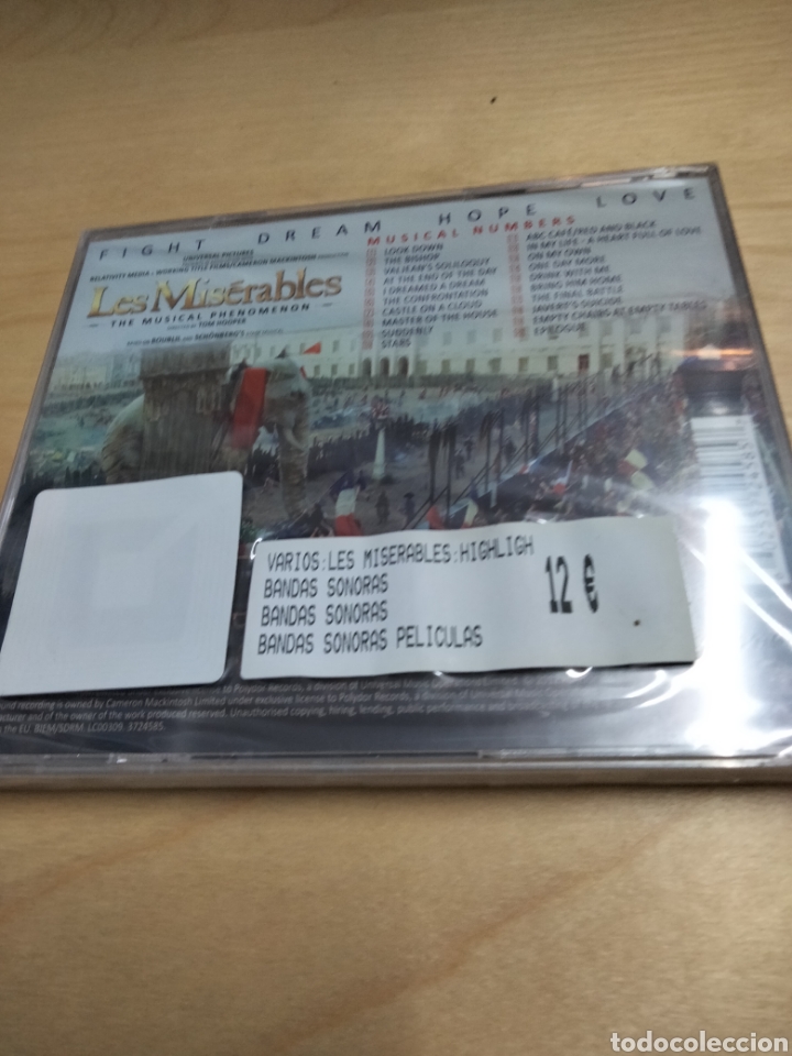 CDs de m&uacute;sica: Los miserables bso Nuevo - Foto 2