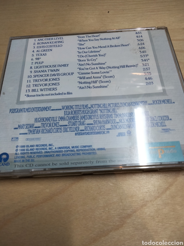 CDs de m&uacute;sica: Notting Hill bso - Foto 2