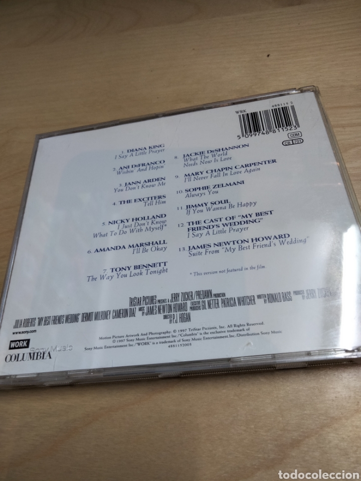 CDs de m&uacute;sica: My best friend wedding bso - Foto 2