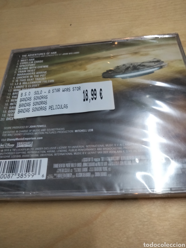 CDs de m&uacute;sica: Han solo bso Nuevo - Foto 2