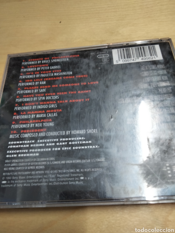 CDs de m&uacute;sica: Philadelphia bso - Foto 2
