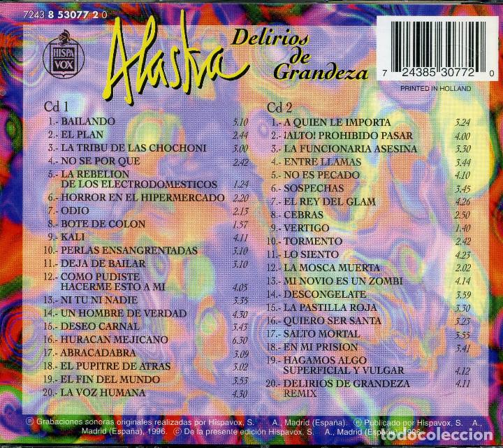 CDs de m&uacute;sica: ALASKA - DELIRIOS DE GRANDEZA - Foto 2