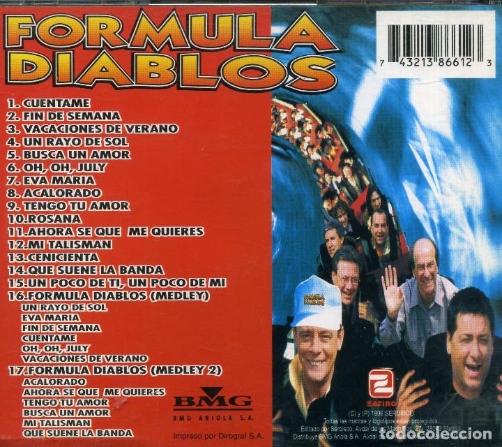 CDs de m&uacute;sica: FORMULA DIABLOS - Foto 2