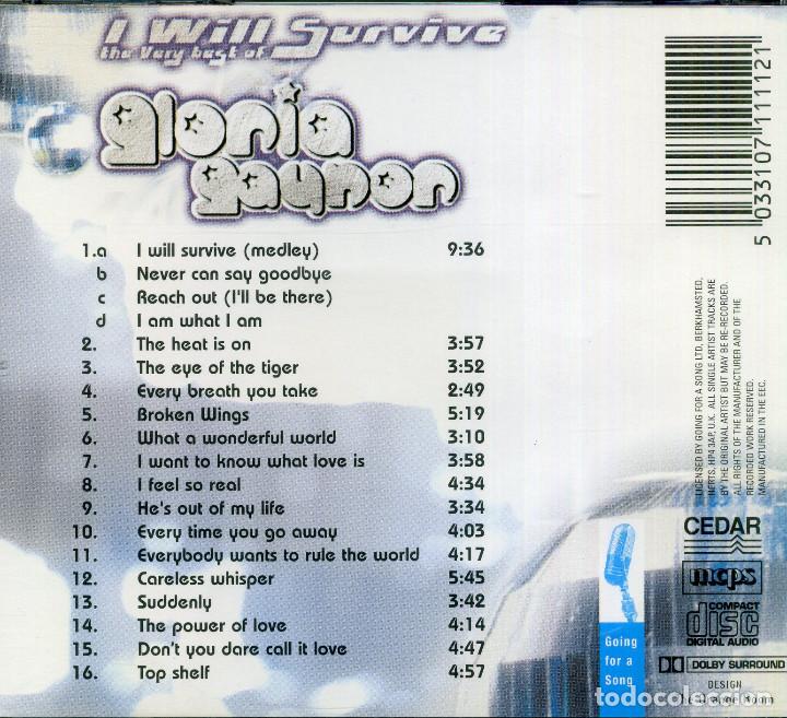 CDs de m&uacute;sica: GLORIA GAYNOR - I WILL SURVIVE - Foto 2