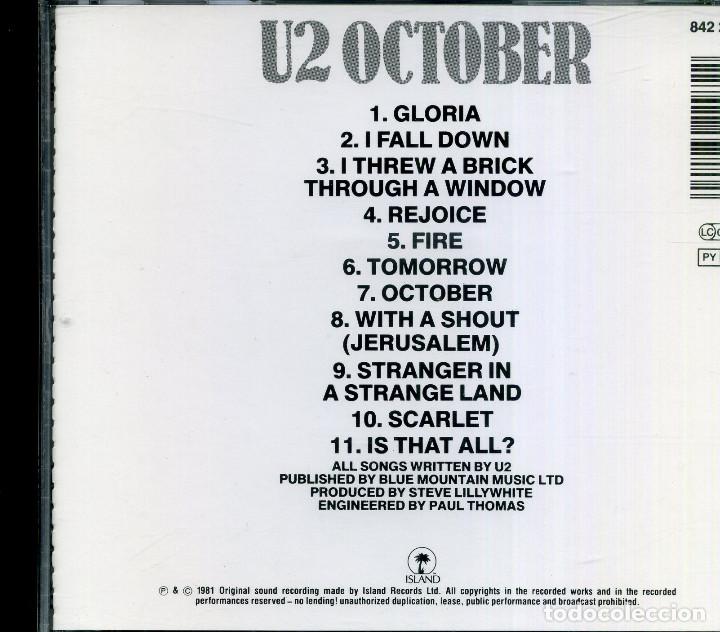 CDs de m&uacute;sica: U2 - OCTOBER - Foto 2