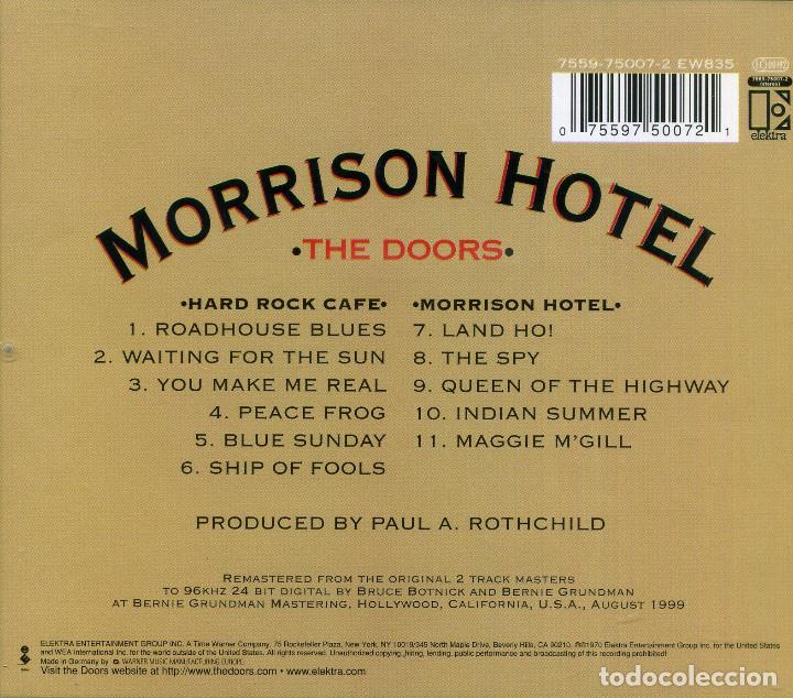 CDs de m&uacute;sica: THE DOORS - MORRISON HOTEL - Foto 2