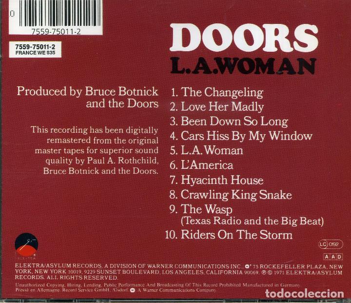CDs de m&uacute;sica: DOORS - L. A. WOMAN - Foto 2