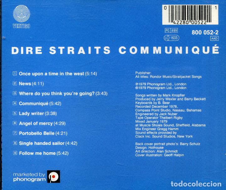 CDs de m&uacute;sica: DIRE STRAITS - COMMUNIQU&Eacute; - Foto 2