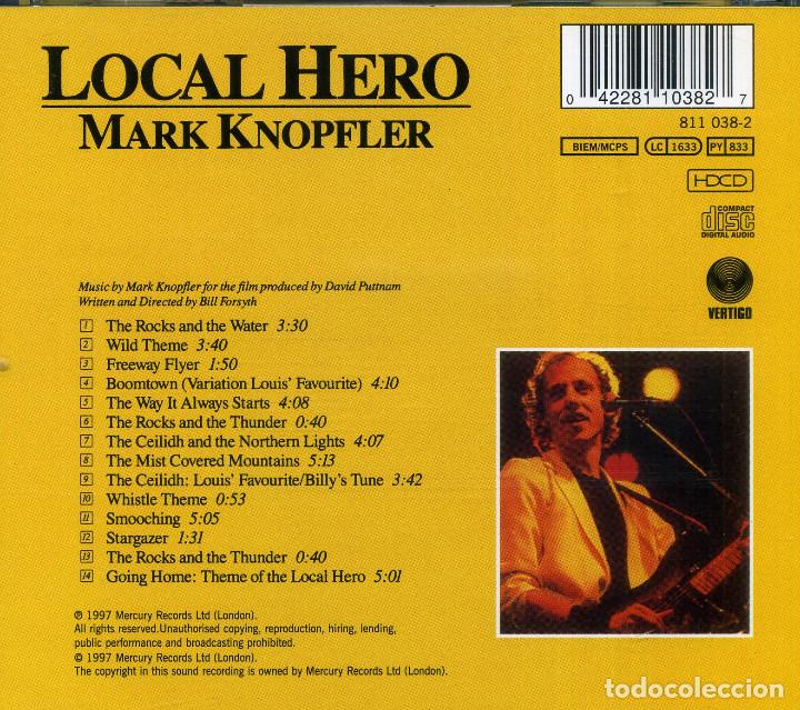 CDs de m&uacute;sica: MARK KNOPFLER - LOCAL HERO - Foto 2