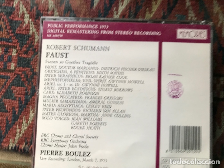 CDs de m&uacute;sica: Robert Schumann . Faust. Pierre Boulez. BBC Symphony Orchestra - Foto 2