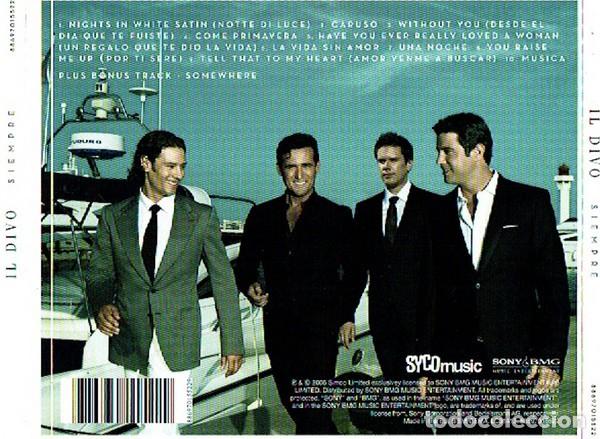 CDs de m&uacute;sica: Il Divo - Siempre - CD - Foto 2