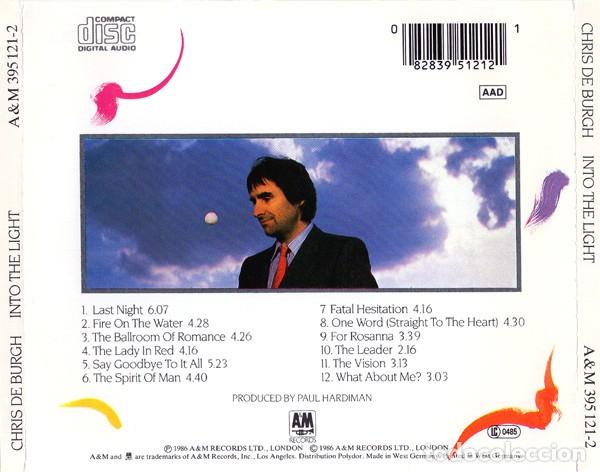CDs de m&uacute;sica: Chris de Burgh - Into The Light - CD - Foto 2