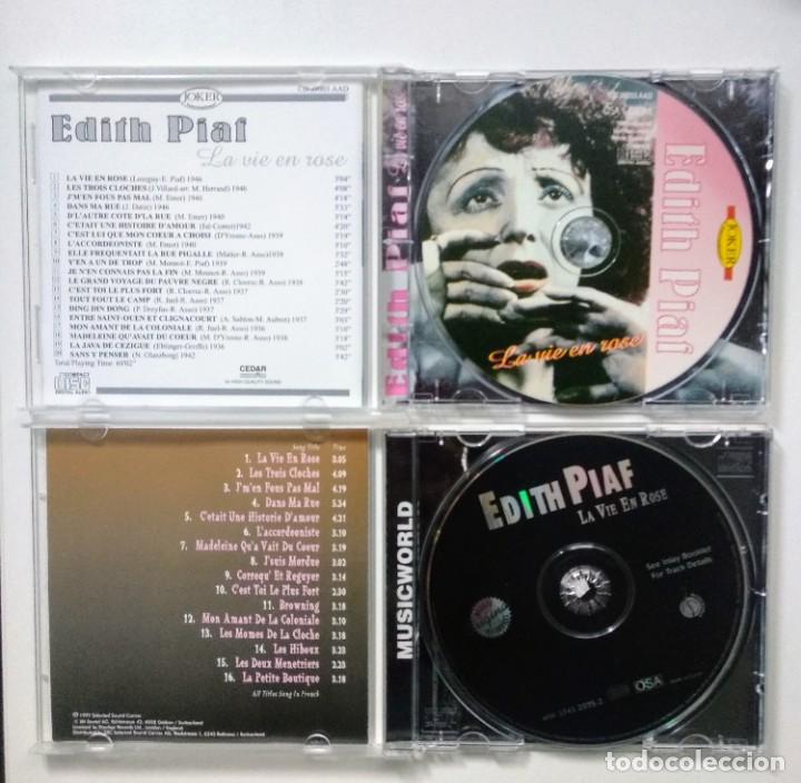 CDs de m&uacute;sica: Lote CD - EDITH PIAF / LA VIE EN ROSE - Foto 2