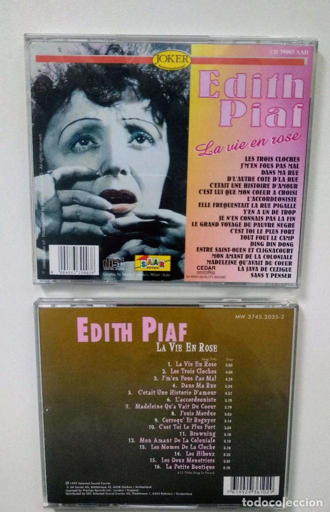 CDs de m&uacute;sica: Lote CD - EDITH PIAF / LA VIE EN ROSE - Foto 3