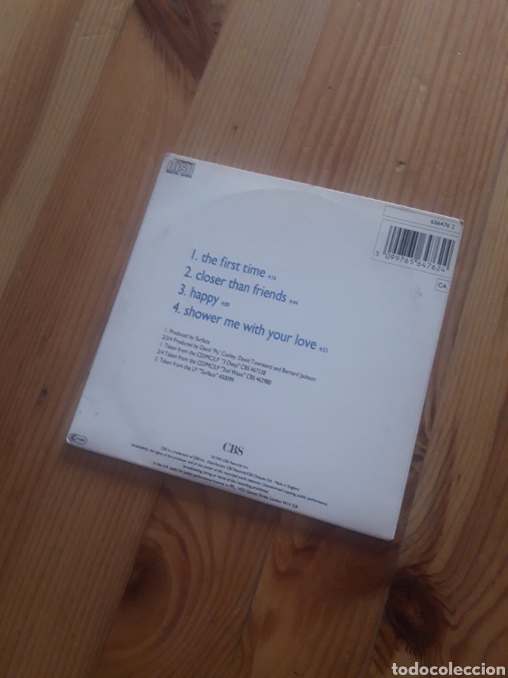 CDs de m&uacute;sica: Surface The first time CD Promocional 4 canciones CBS - Foto 2