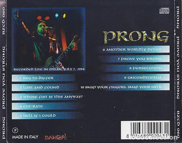 CDs de m&uacute;sica: Prong - Prove you strong - Foto 2