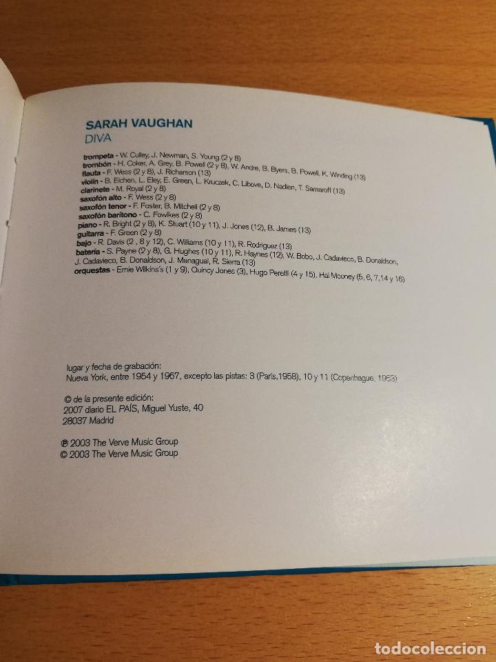 CDs de m&uacute;sica: SARAH VAUGHAN. DIVA (CD) - Foto 2
