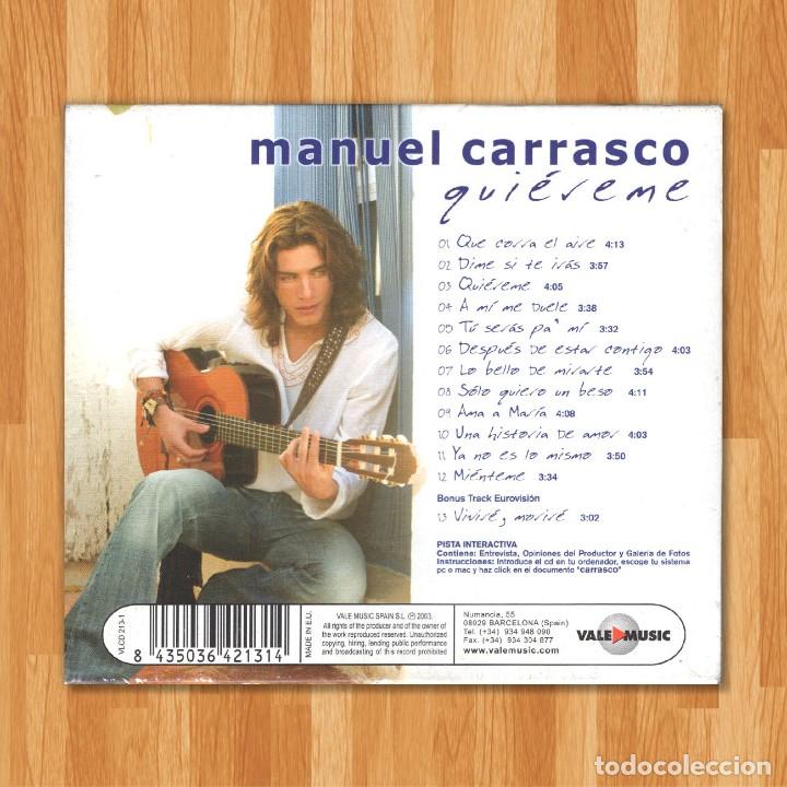 CDs de m&uacute;sica: MANUEL CARRASCO QUI&Eacute;REME CD - Foto 2