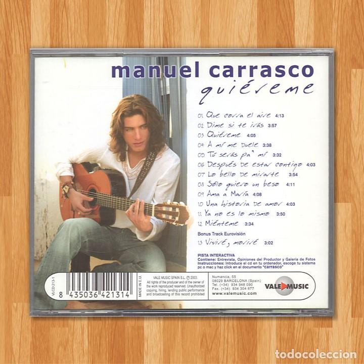 CDs de m&uacute;sica: MANUEL CARRASCO QUI&Eacute;REME CD - Foto 4