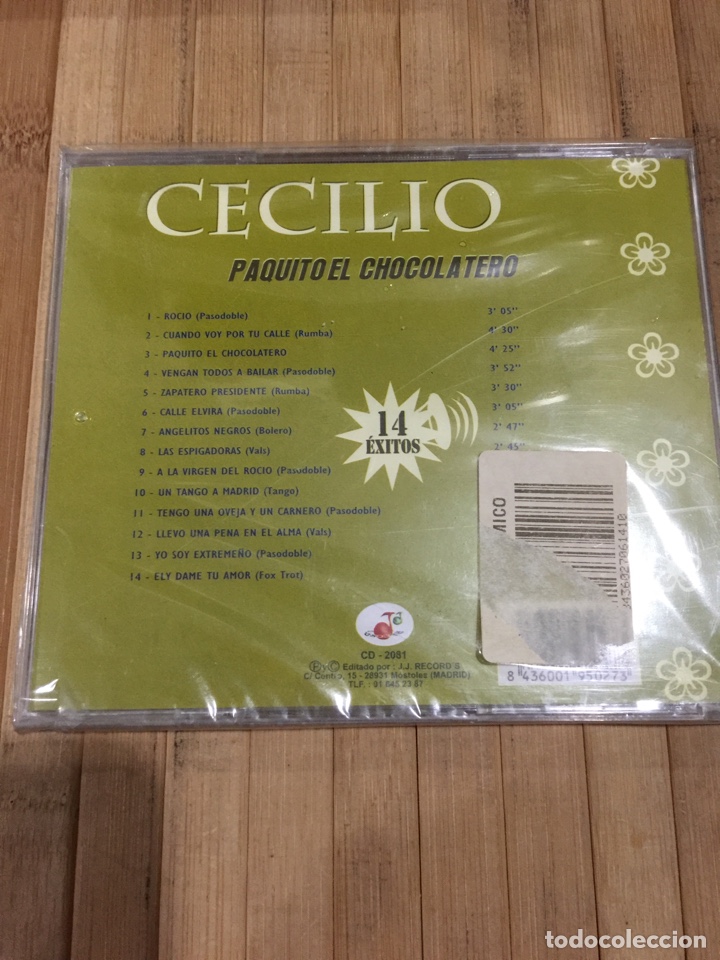 CDs de m&uacute;sica: Cecilio 14 Exitos CD - Precintado - - Foto 2
