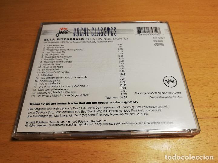 CDs de m&uacute;sica: ELLA FITZGERALD. ELLA SWINGS LIGHTLY (CD) - Foto 3