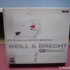 CDs de Música: KURT WEILL & BERTOLT BRECHT. AUFSTIEG UND FALL DER STADT MAHAGONNY. 2 CD´S.. Lote 325063478