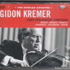 CDs de Música: GIDON KREMER: OBRAS PARA VIOLÍN DEL SIGLO XX 3 CDS NUEVO PRECINTADO. Lote 325197453