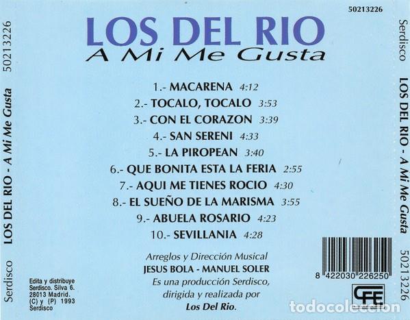 CDs de m&uacute;sica: Los Del Rio - A Mi Me Gusta - CD - Foto 2