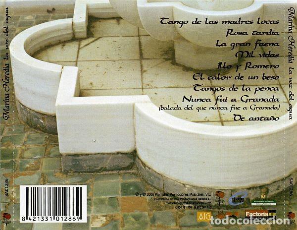 CDs de m&uacute;sica: Marina Heredia - La voz del agua - CD - Foto 2