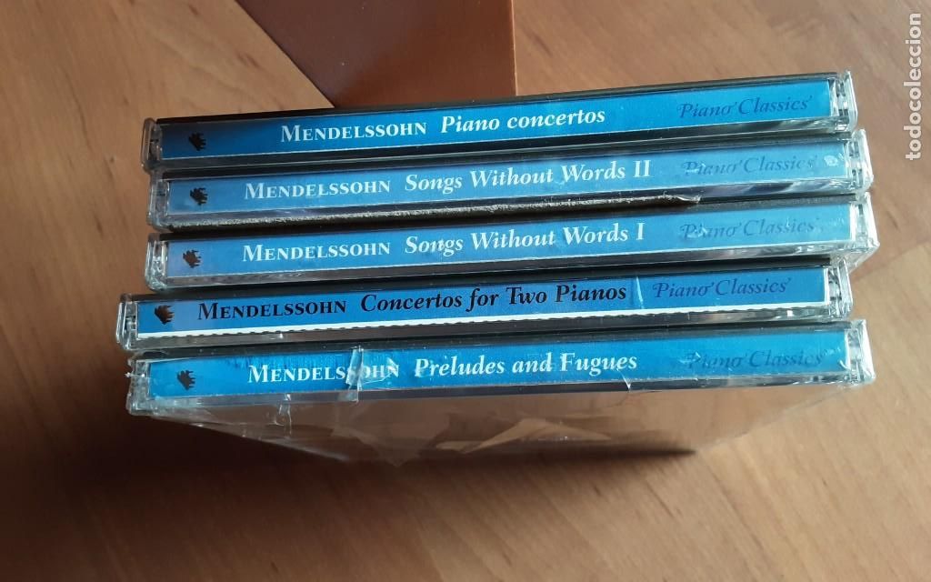 CDs de m&uacute;sica: 5 CDS - MENDELSSOHN - PIANO CLASSICS - NAXOS-Orbis Classics 1989 a 1995. Ver t&iacute;tulos en foto