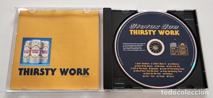 CDs de m&uacute;sica: CD STATUS QUO. THIRSTY WORK. COMO NUEVO. - Foto 3